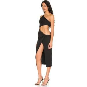 NBD Anjuna Midi Dress Black Size S NWT Sleeveless Sexy Party Dress